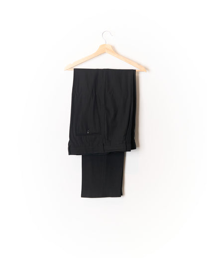 Kenzo Homme Black Pinstripe Wool Suit