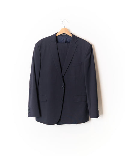 Oscar Jacobson Navy Pinstripe Floyd Wool Suit