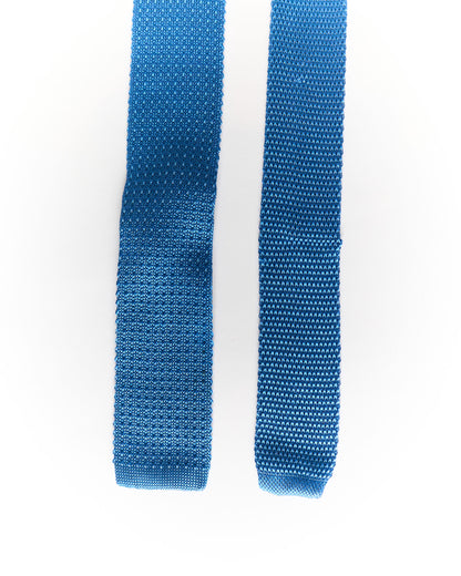 Brooks Brothers "346" Blaue Seidenstrickkrawatte