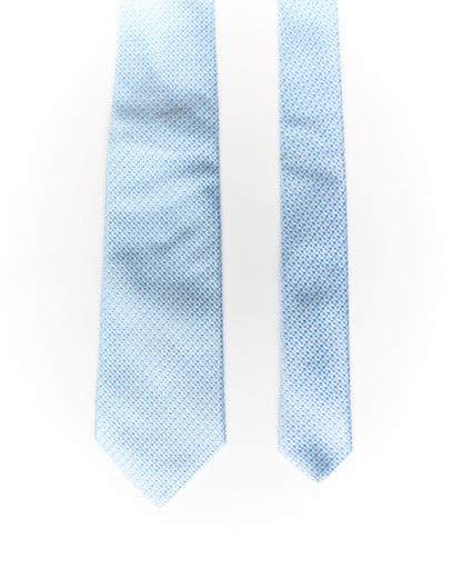 Eton Light Blue Dotted Silk Tie