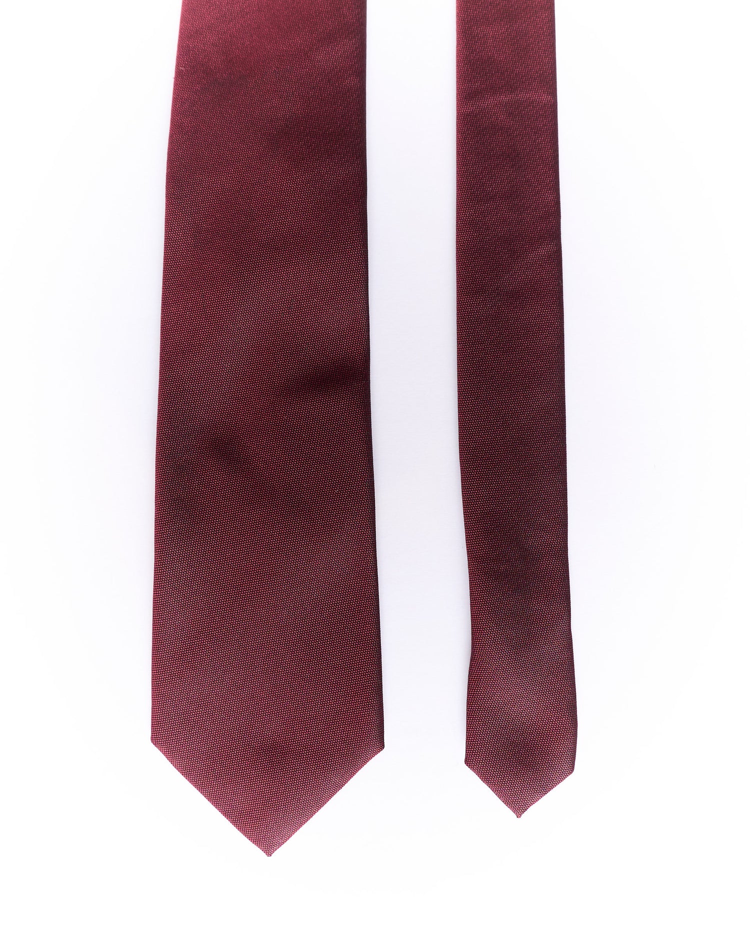 Profuomo Bordeaux Red Silk Tie