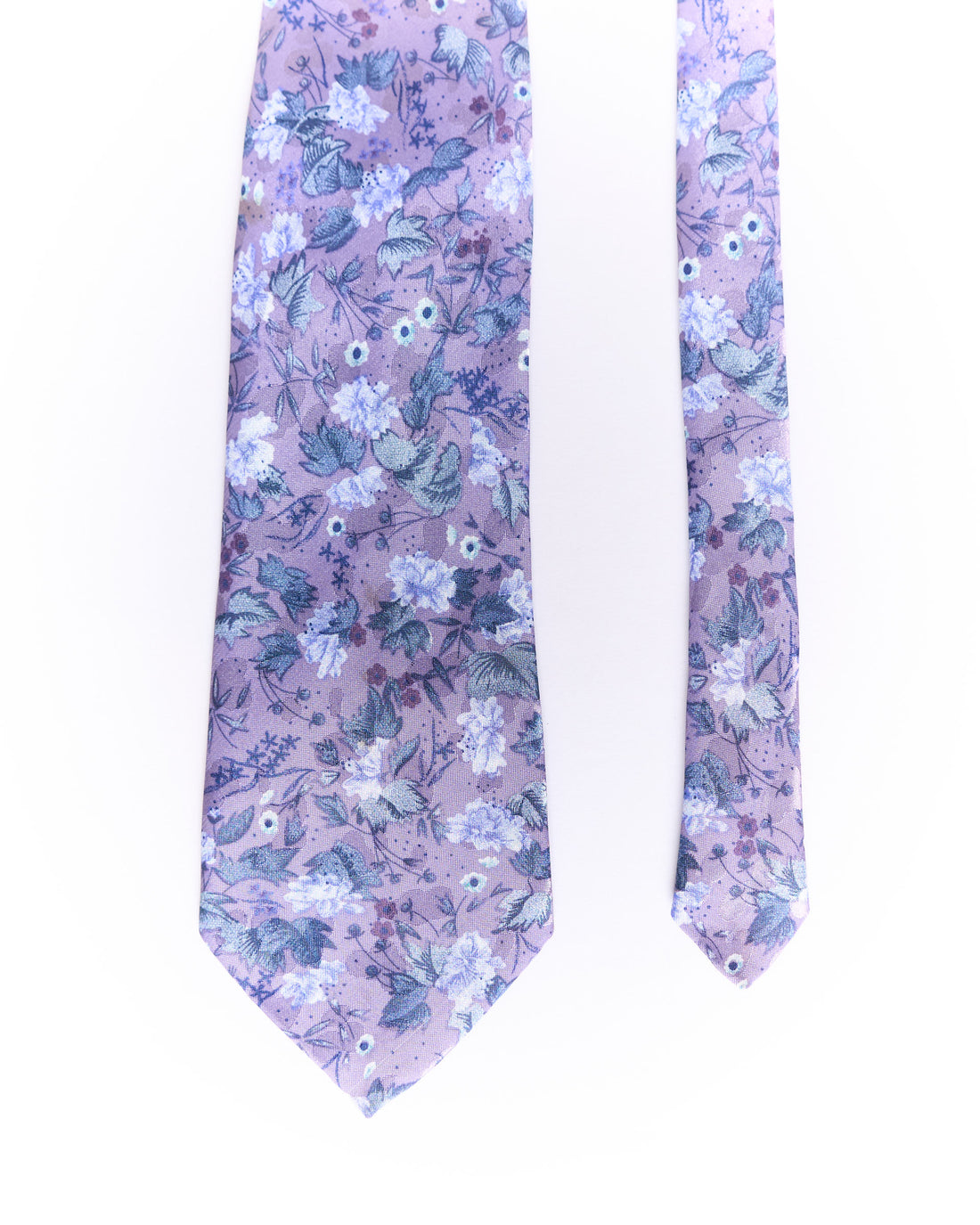 Firenze Purple Flower Print VIntage Tie
