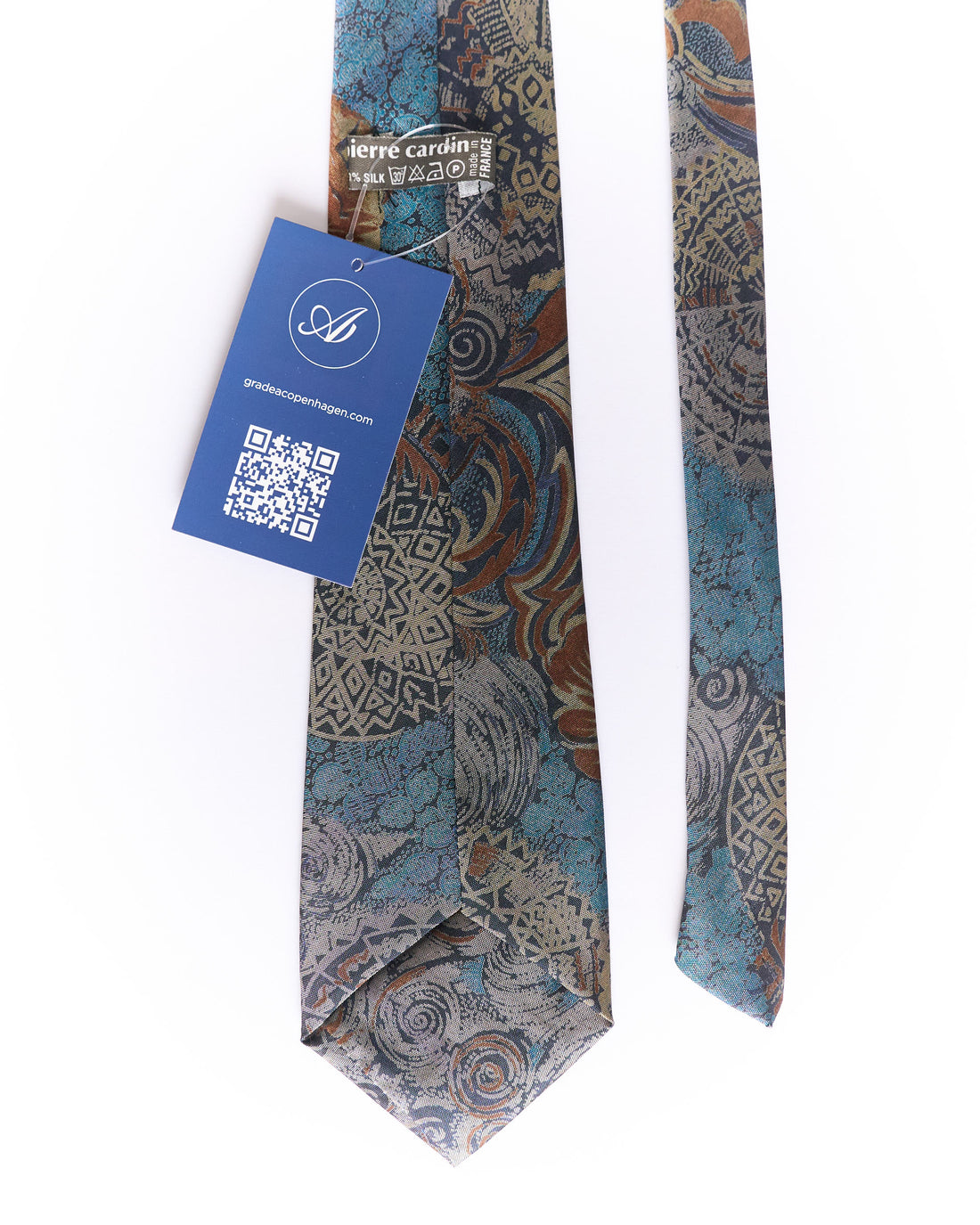 Pierre Cardin Multi Color Artisan Vintage Silk Tie