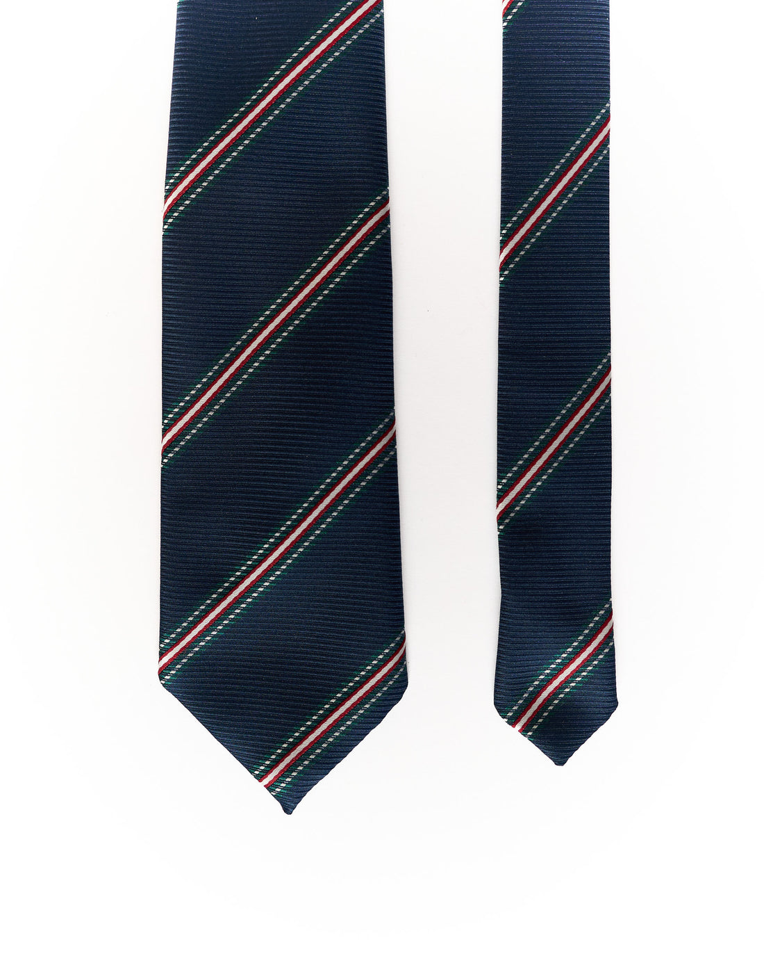 St. Michael Navy, Red and Green Striped Tie