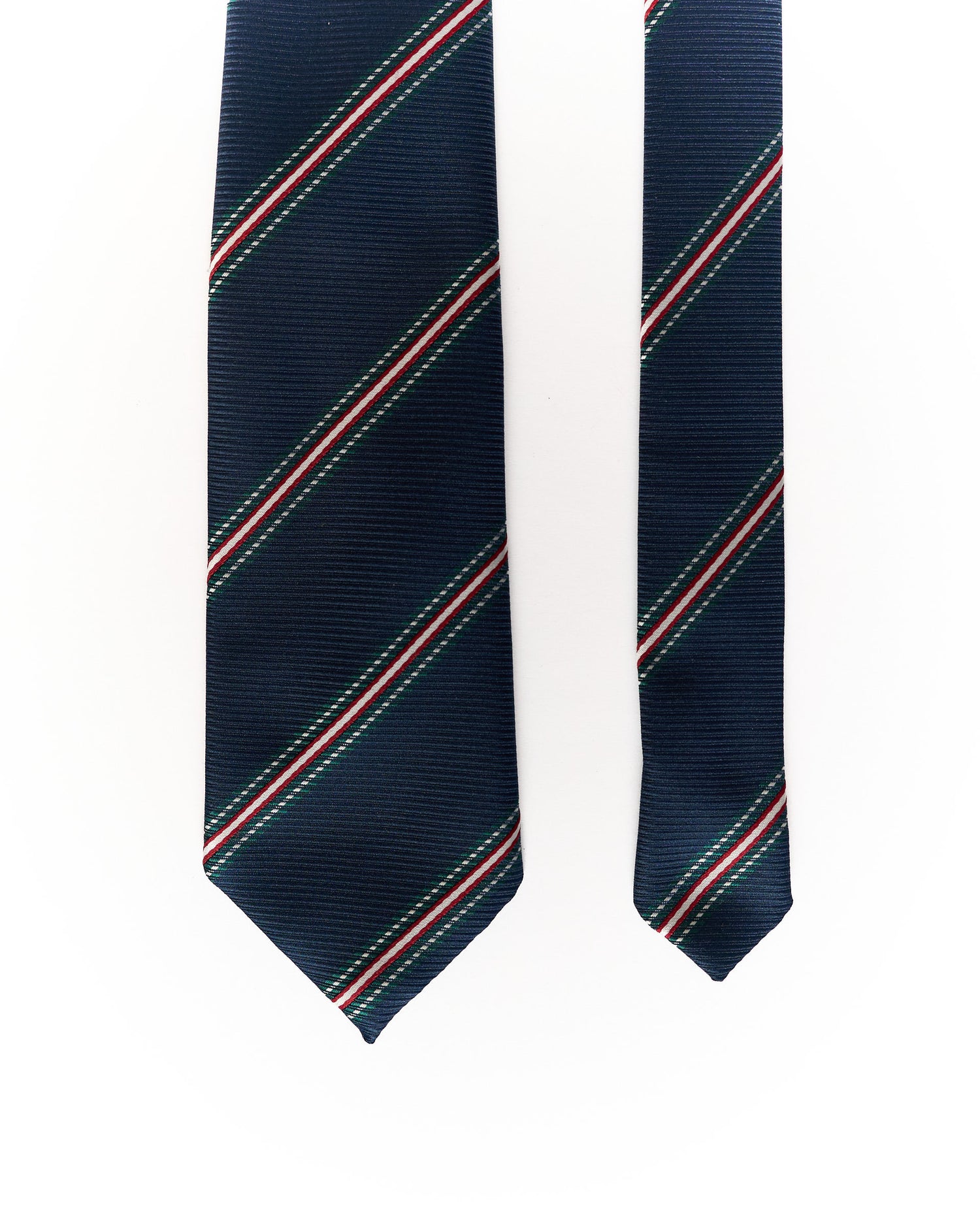 St. Michael Navy, Red and Green Striped Tie