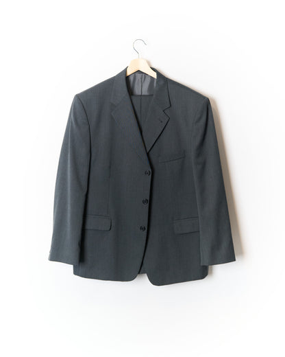 Alberto Cassai Grey Wide Leg Wool Suit