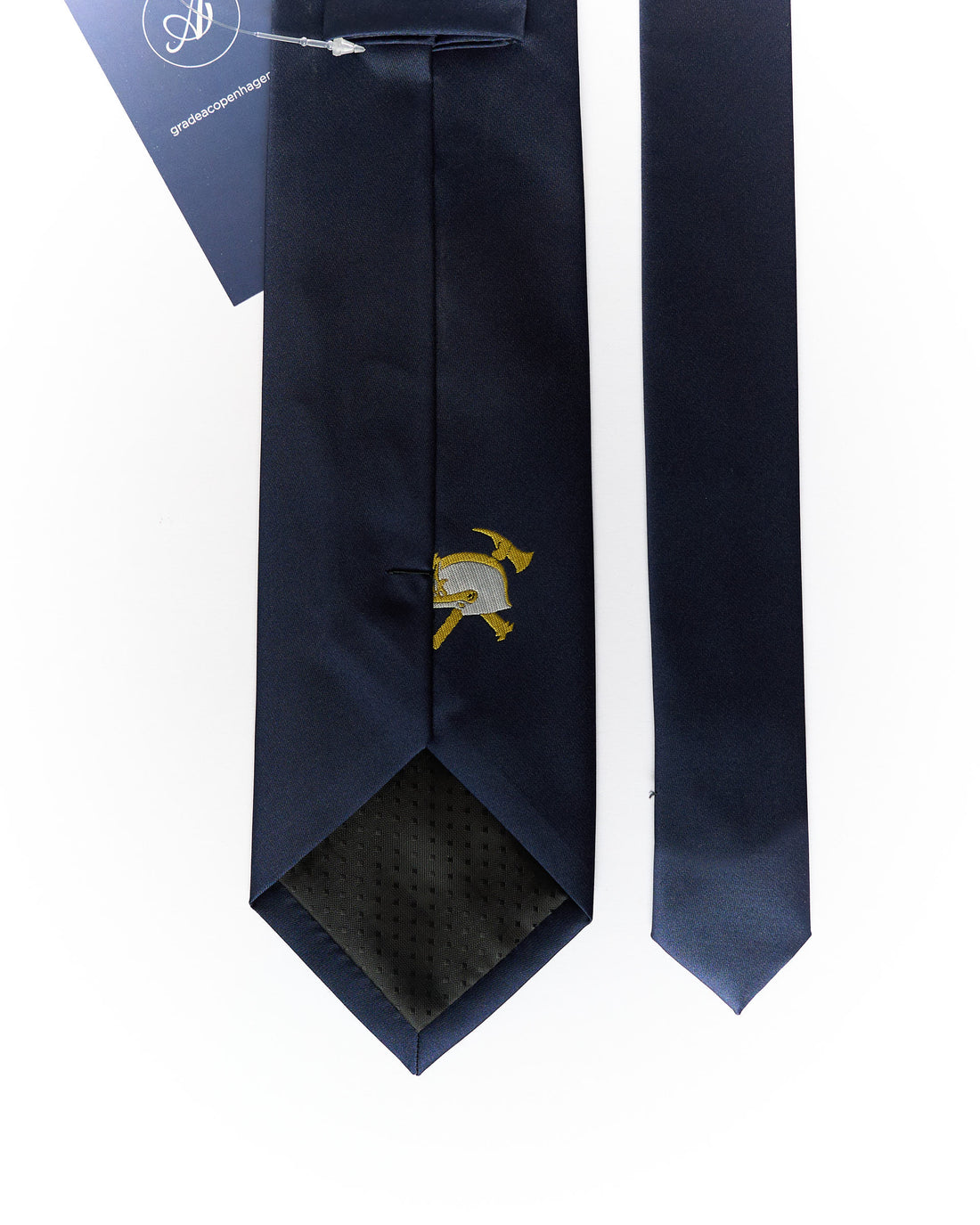 Navy Knights Hemlet Logo Tie