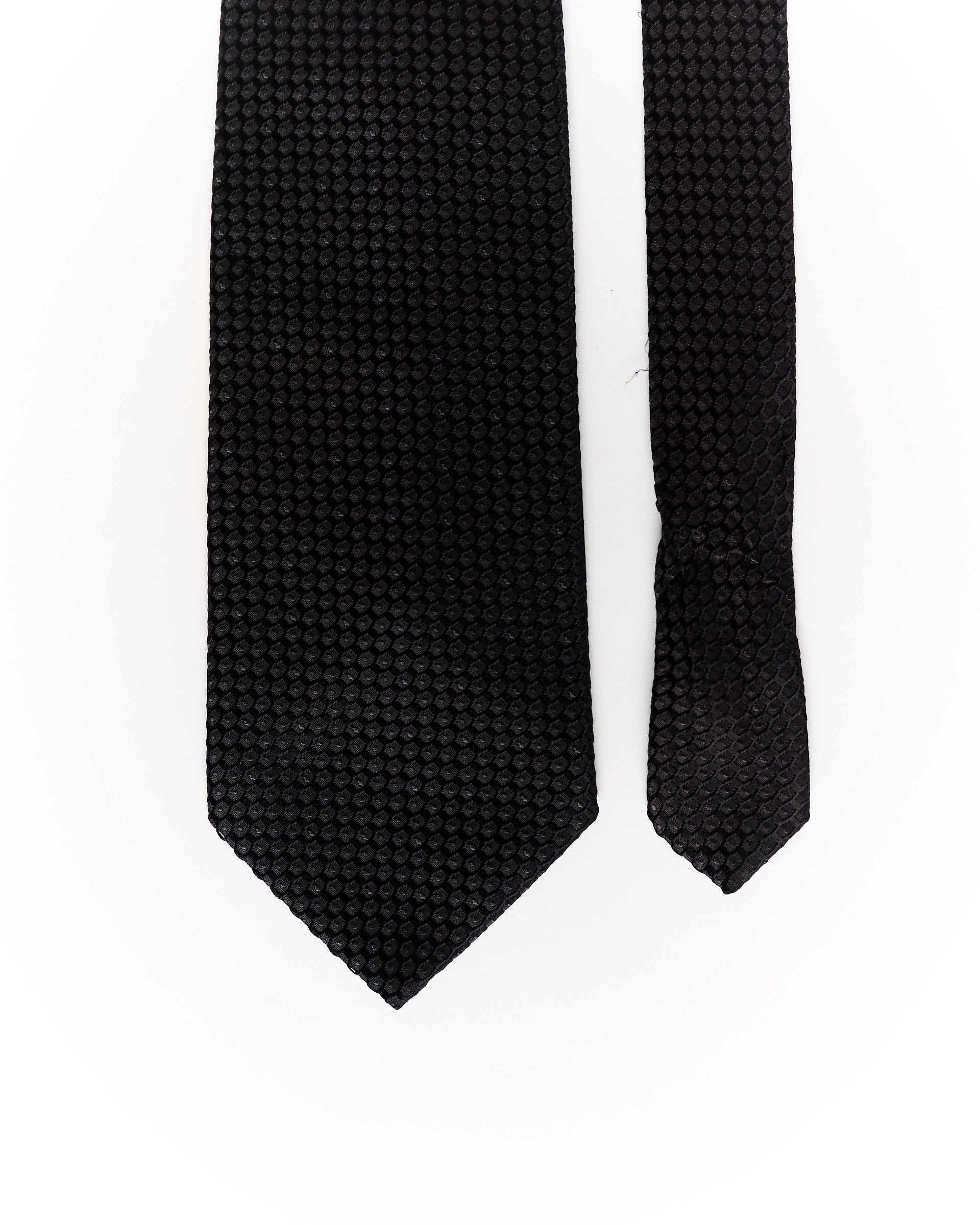 Cerruti Black Dotted Silk Tie