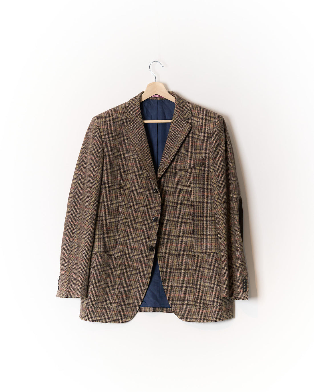 Gant Brwon and Beige Checkered Sport Jacket Wool and Cashmere Blazer