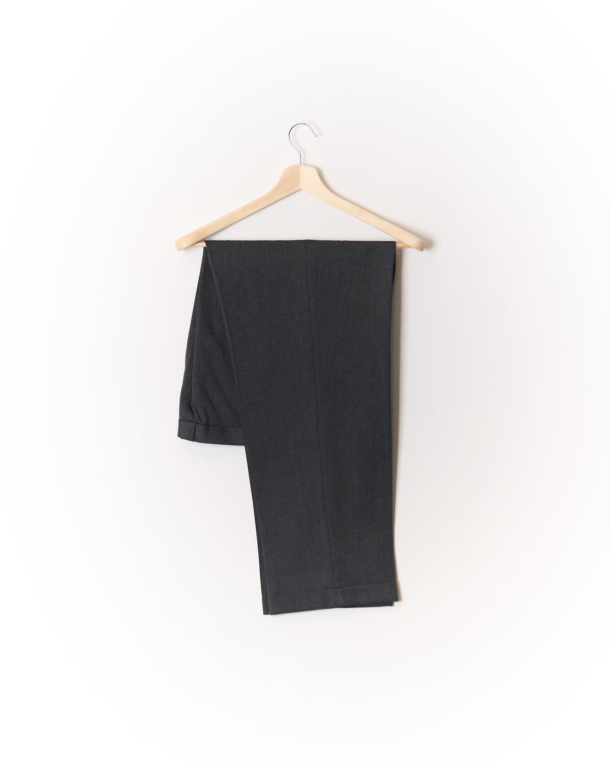 Mariella Burani Dark Grey Double Breasted Straight Leg Wool Suit