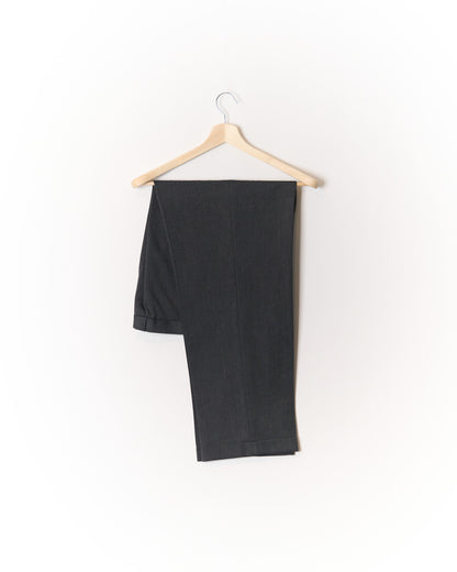 Mariella Burani Dark Grey Double Breasted Straight Leg Wool Suit