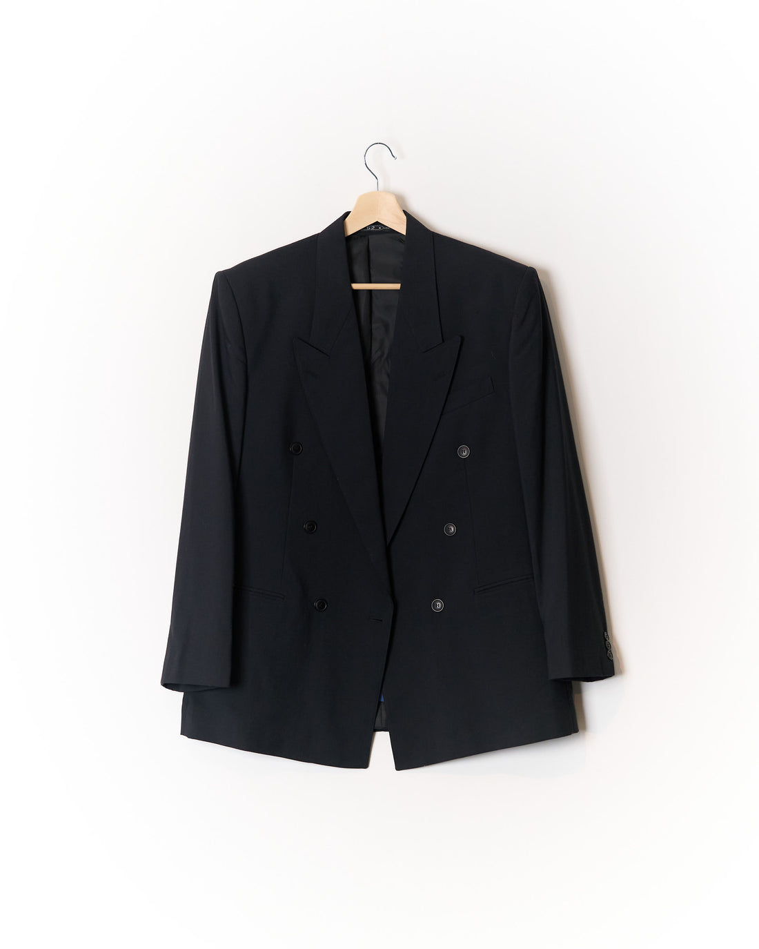 Lanvin Navy Double Breasted Wool Blazer