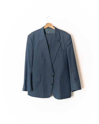 Davinci hellblauer Anzug aus Wolle