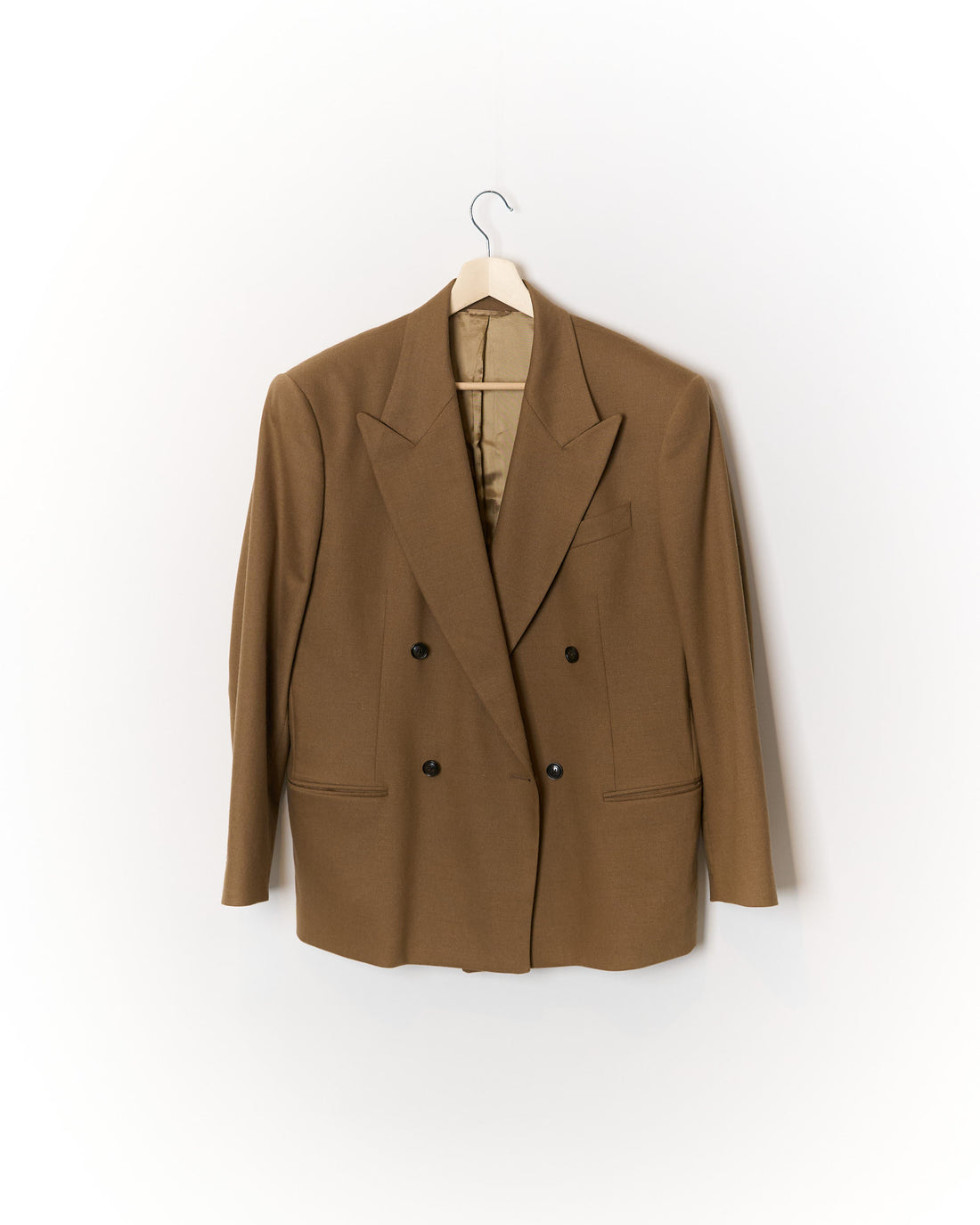 Gant Brown Double Breasted Wool and Cashmere Sport Jacket Blazer