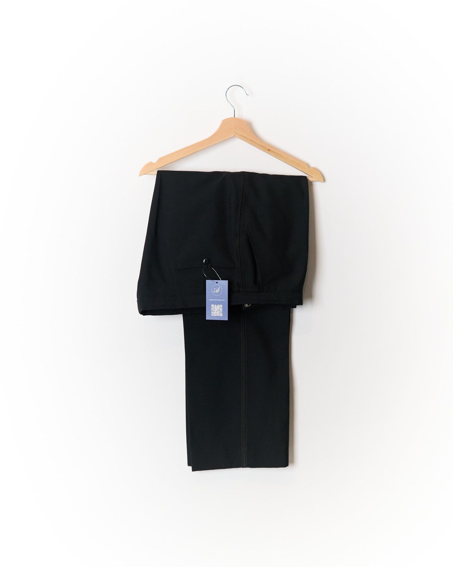Black Straigt Leg Dress Side Stripe Pants