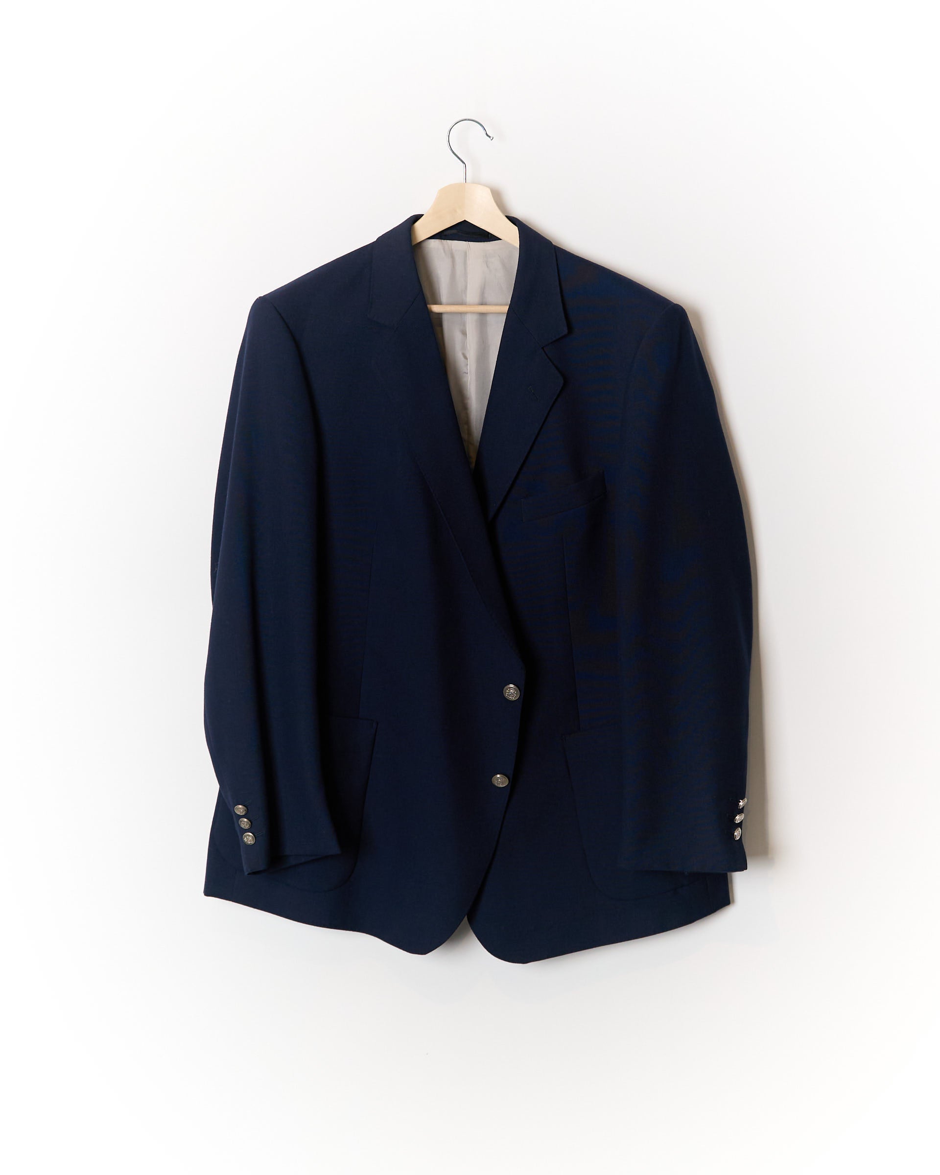 H.C.A. Dress Denmark Navy Wool Gold Button Blazer