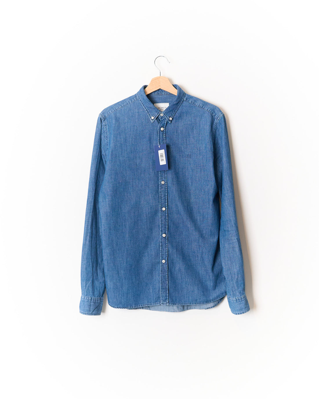 Les Deux Denim Vagrant Chambray Cotton Shirt