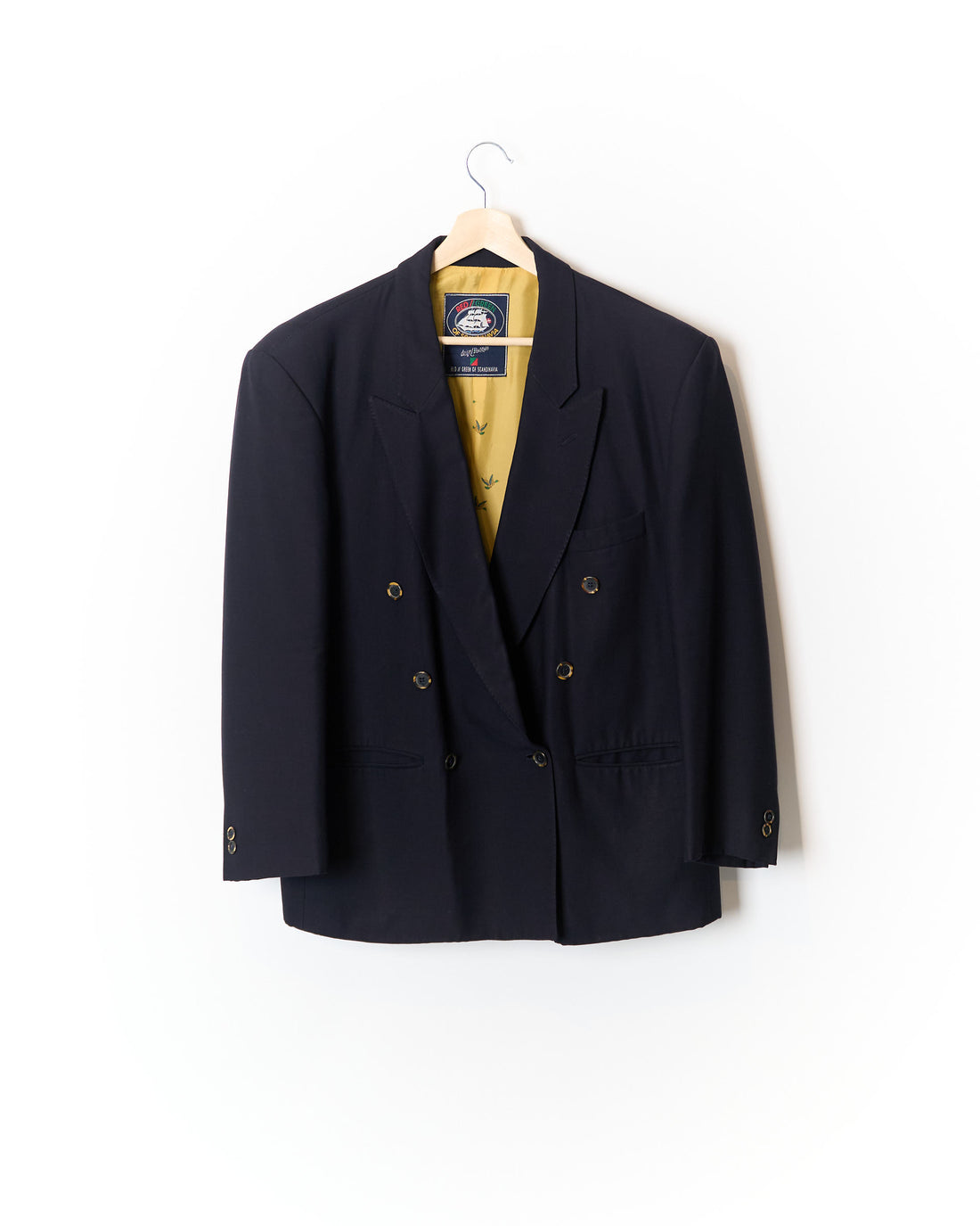 Redgreen Navy Double Chested Wool Blazer