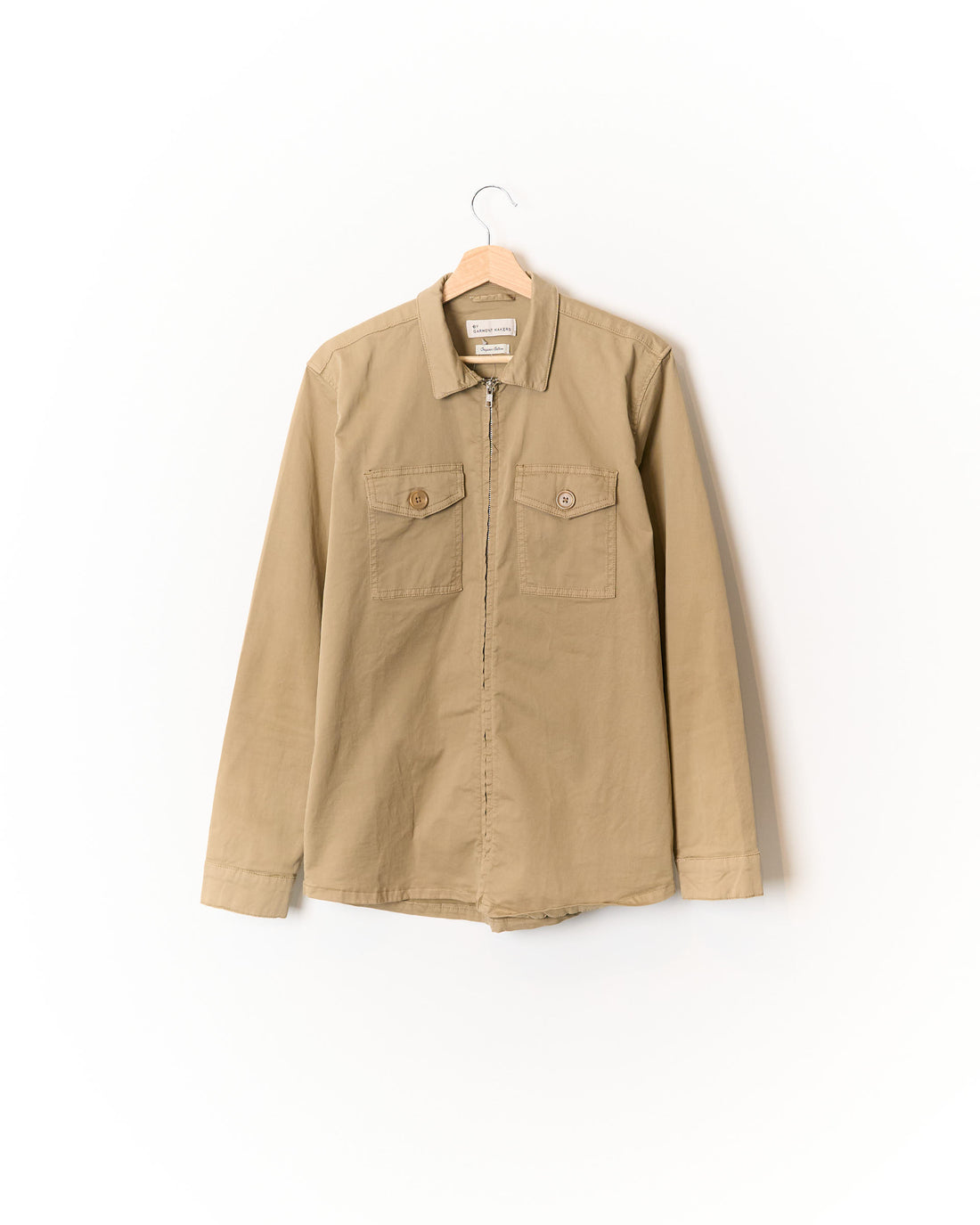 Garment Makers Khaki Organic Cotton Overshirt
