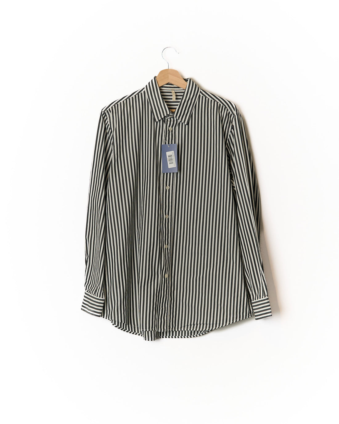 Sunflower Black and White Striped Cotton Shirt