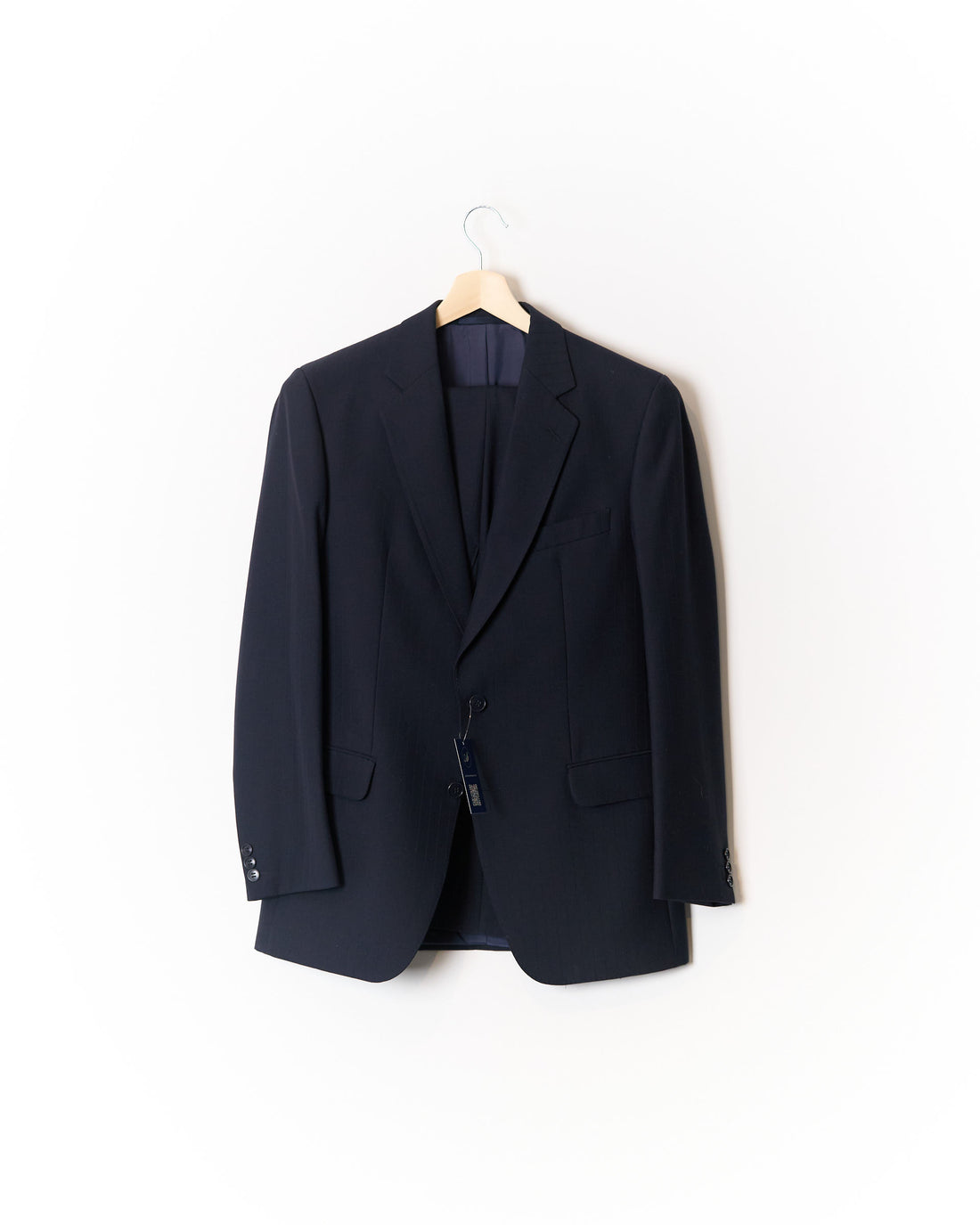 Bäumler Navy Striped Straight Leg Wool Suit