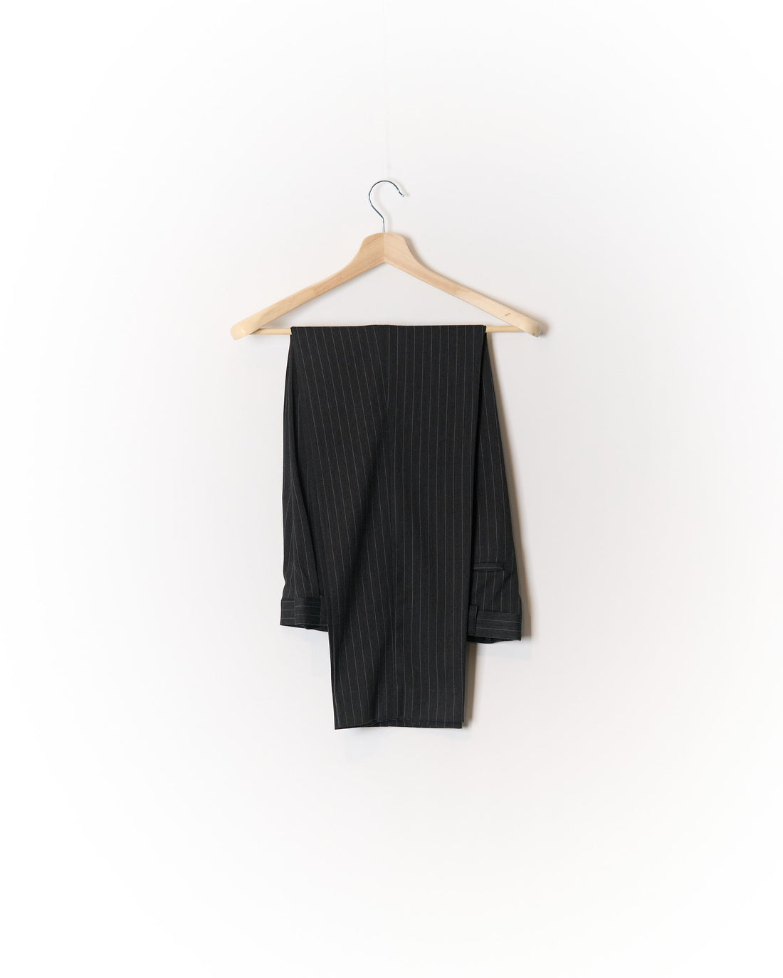 Bassano Dark Grey Pinstripe Straight Leg Suit