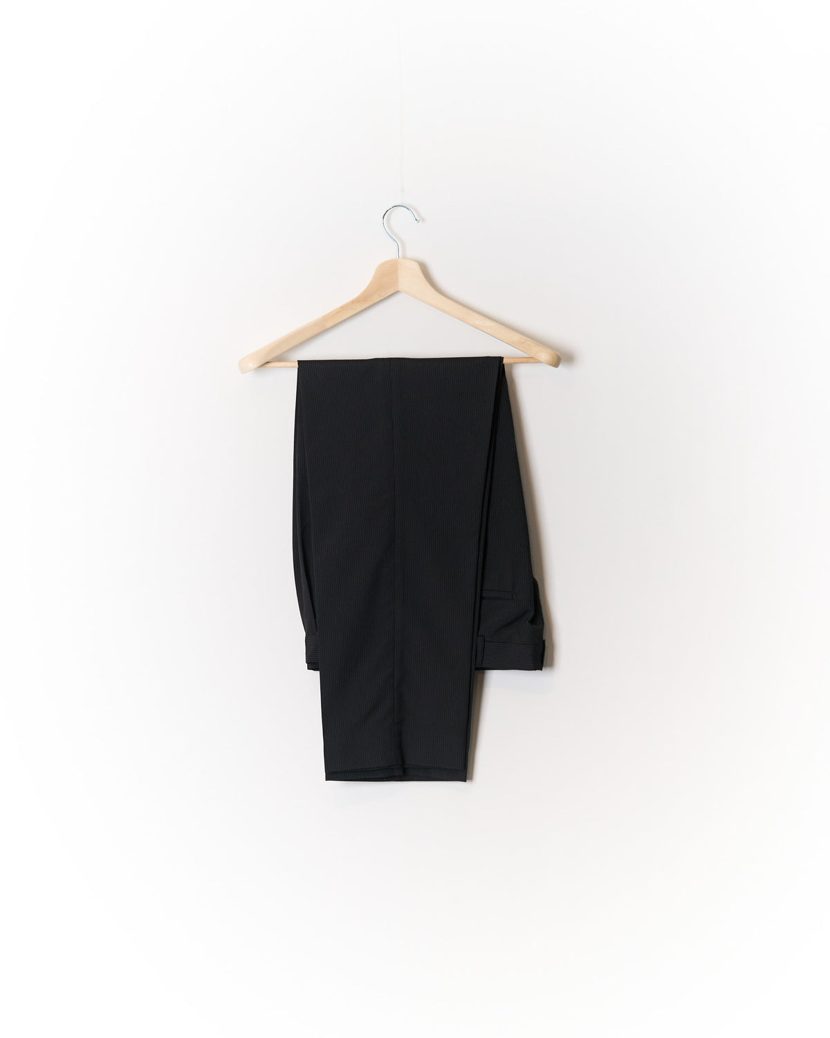 Bassano Black Pinstripe Straight Leg Suit