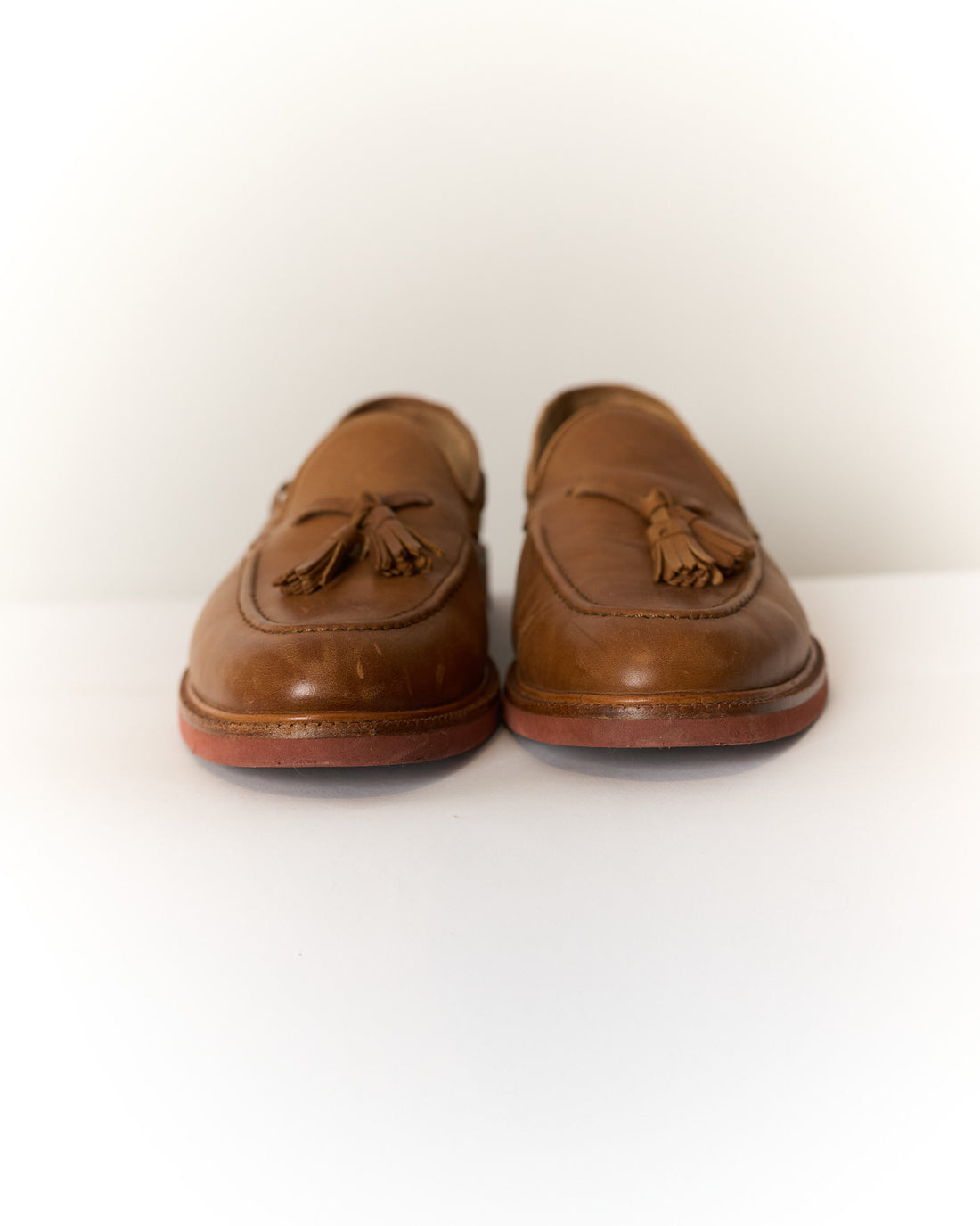Polo Ralph Lauren Light Brown Leather Tassel Loafers