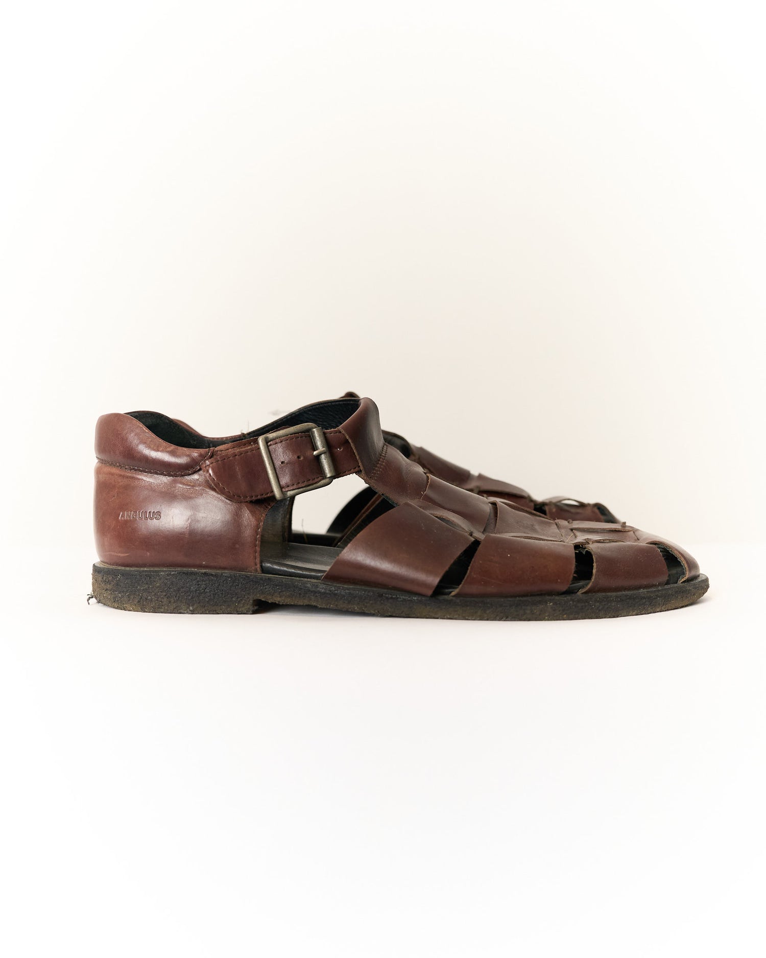 Angulus Brown Leather Sandals