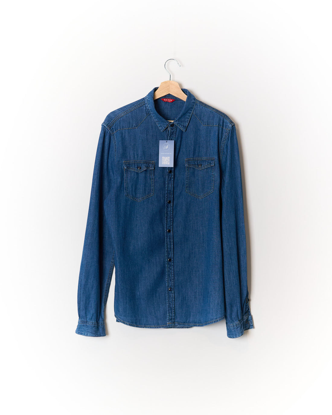 Guess Denim Press Stud Shirt