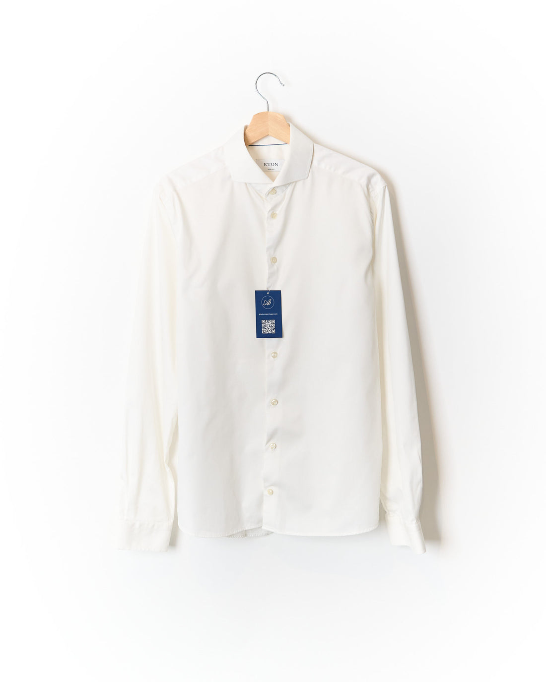 Eton White Super Slim Cotton Shirt