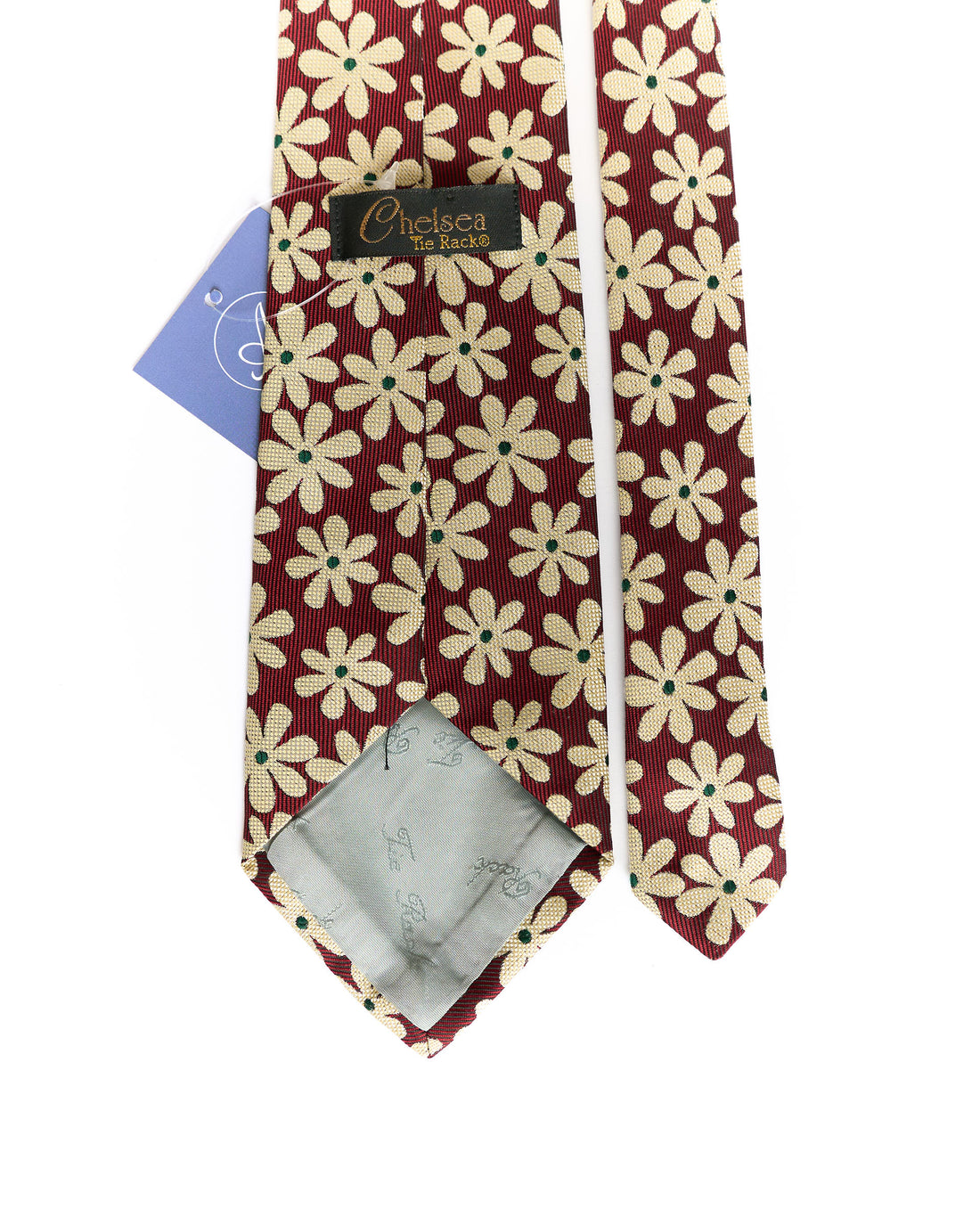 Chelsea Red Daisy Print Vintage Tie