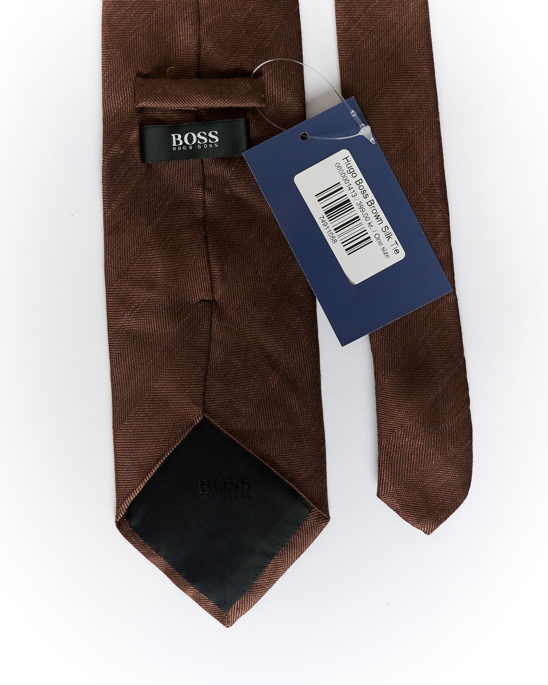 Hugo Boss Brown Silk Tie