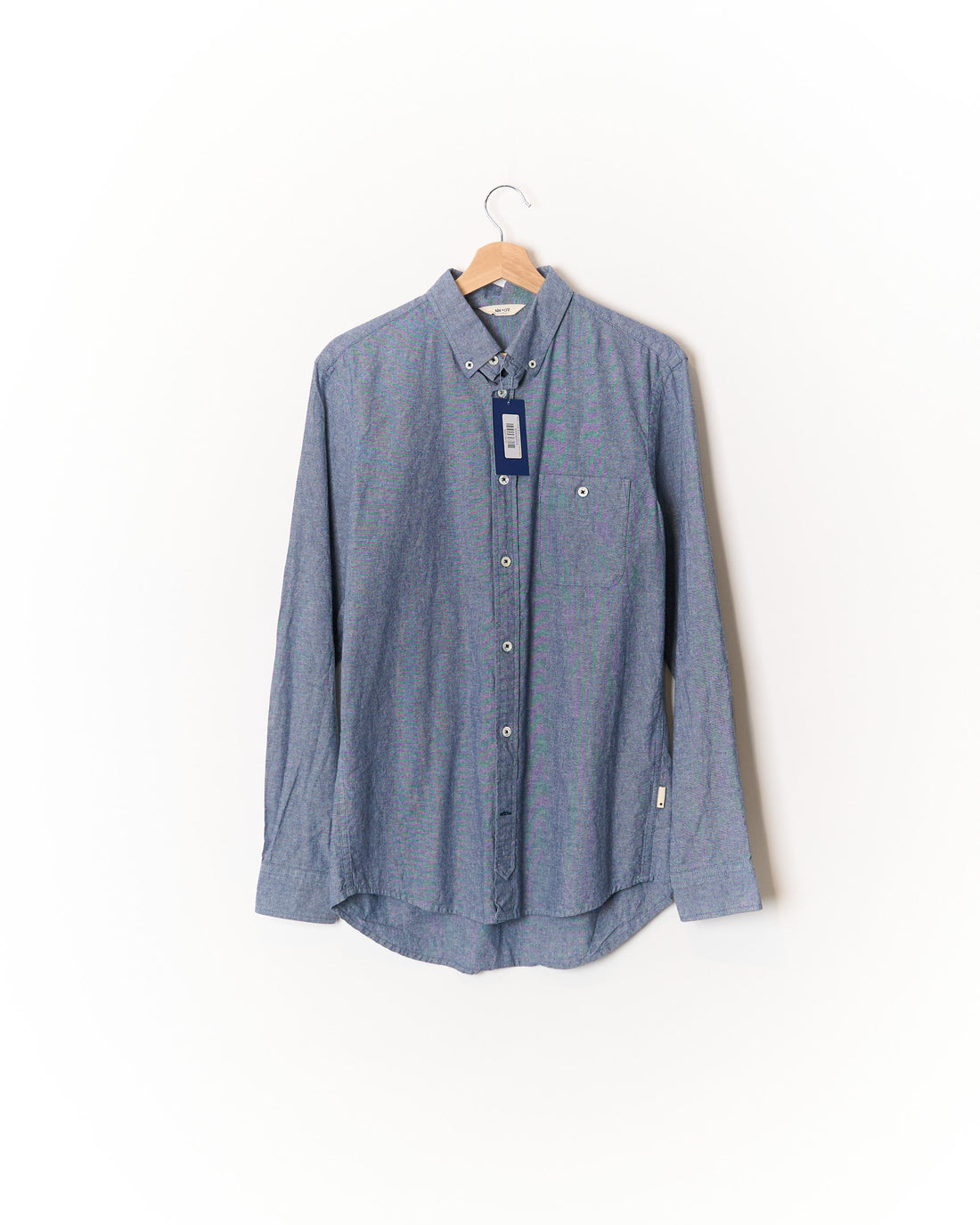 NN07 Gray Button Down Cotton Shirt
