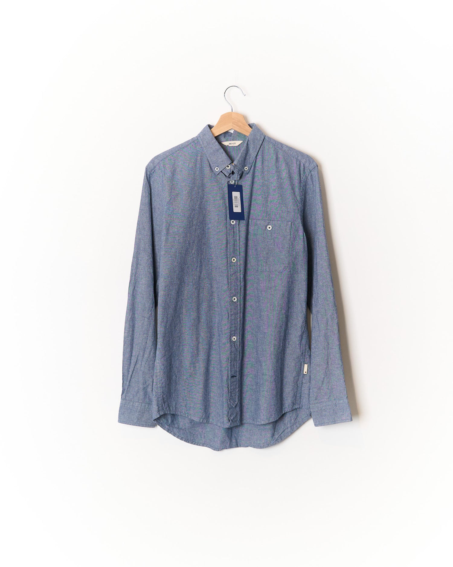 NN07 Gray Button Down Cotton Shirt