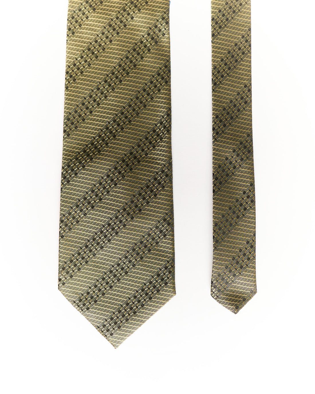 Hugo Boss Green Striped Hand Made Silk Tie