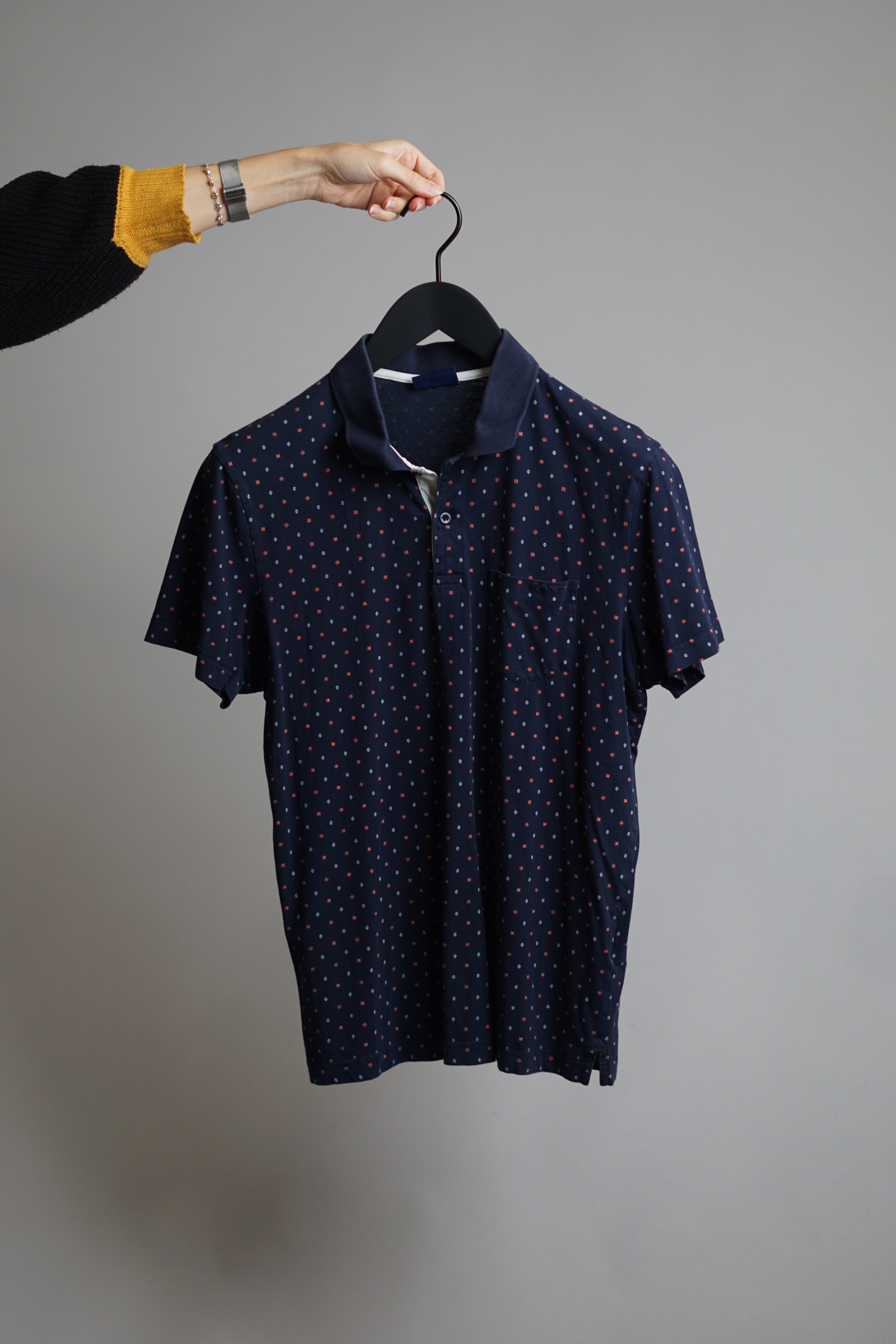 Gant Navy Dotted Polo Shirt