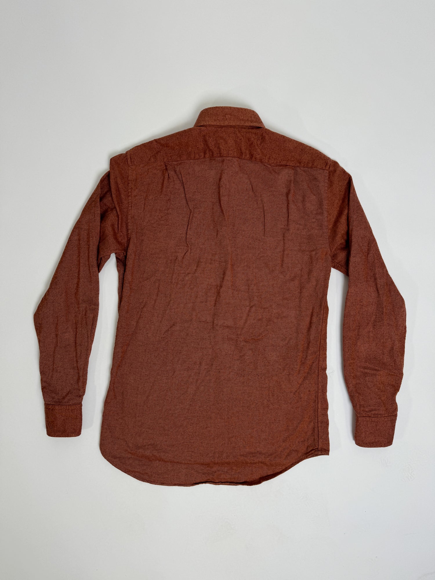 Stenströms Fitted Red/Brown Twofolded Shirt