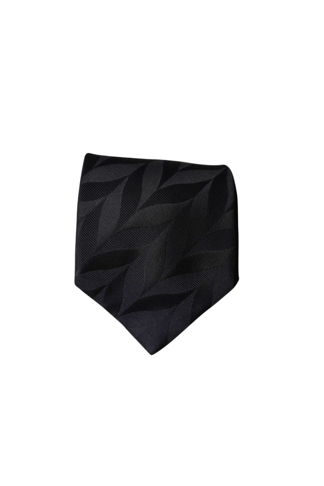 Giorgio Armani Black Flower Print Silk Tie