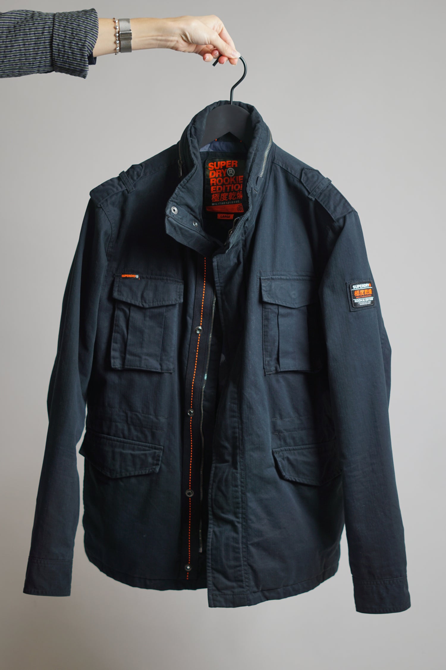 SuperDry Black Military Jacket