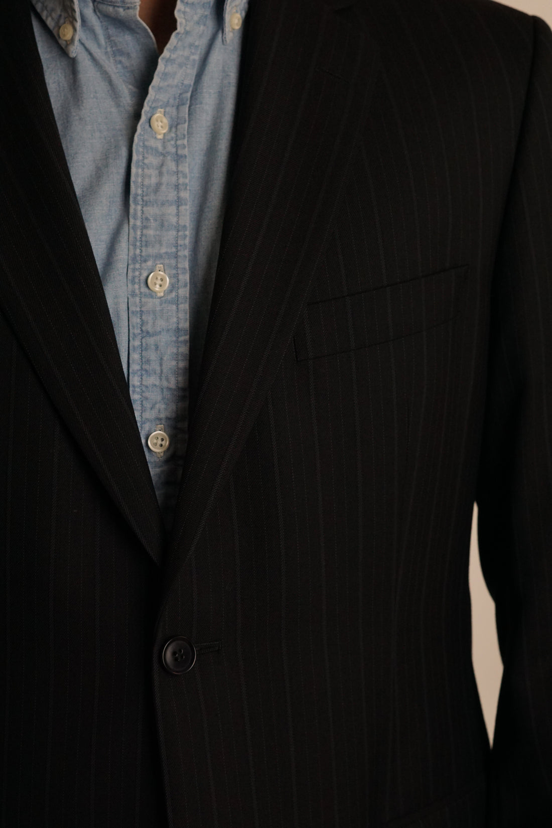 Sand Copenhagen Navy Pinstriped Blazer