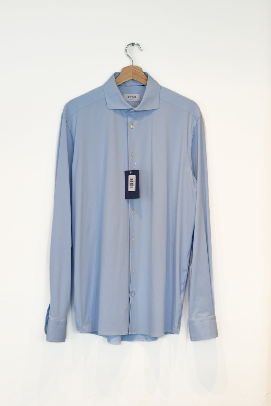 Eton Oceanblue Contemporary Cotton Shirt
