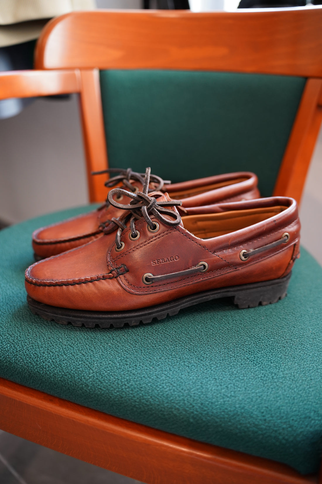 Sebago Brown Leather Sailor Shoes