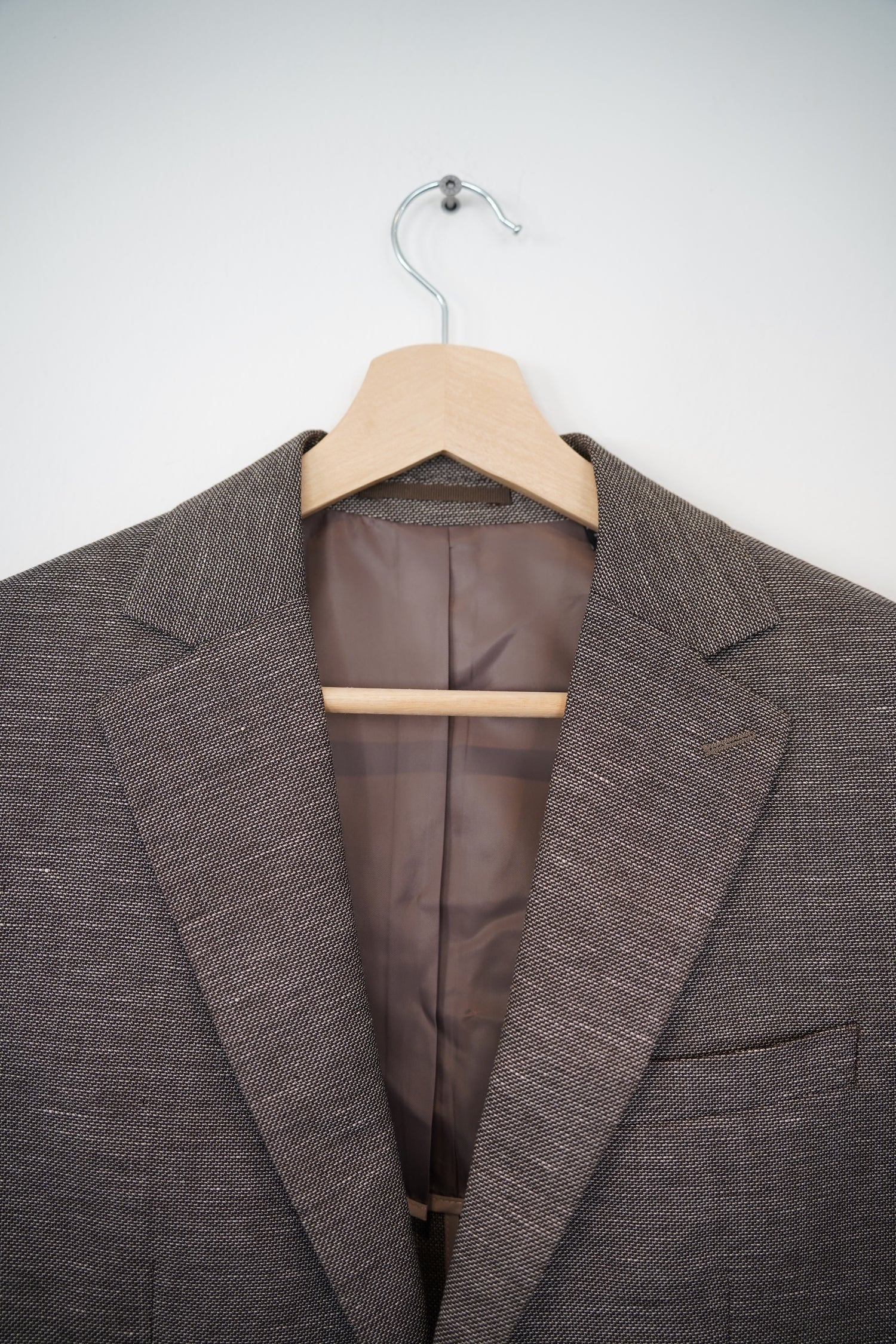 Matinique Brown Wool and Linen Blazer