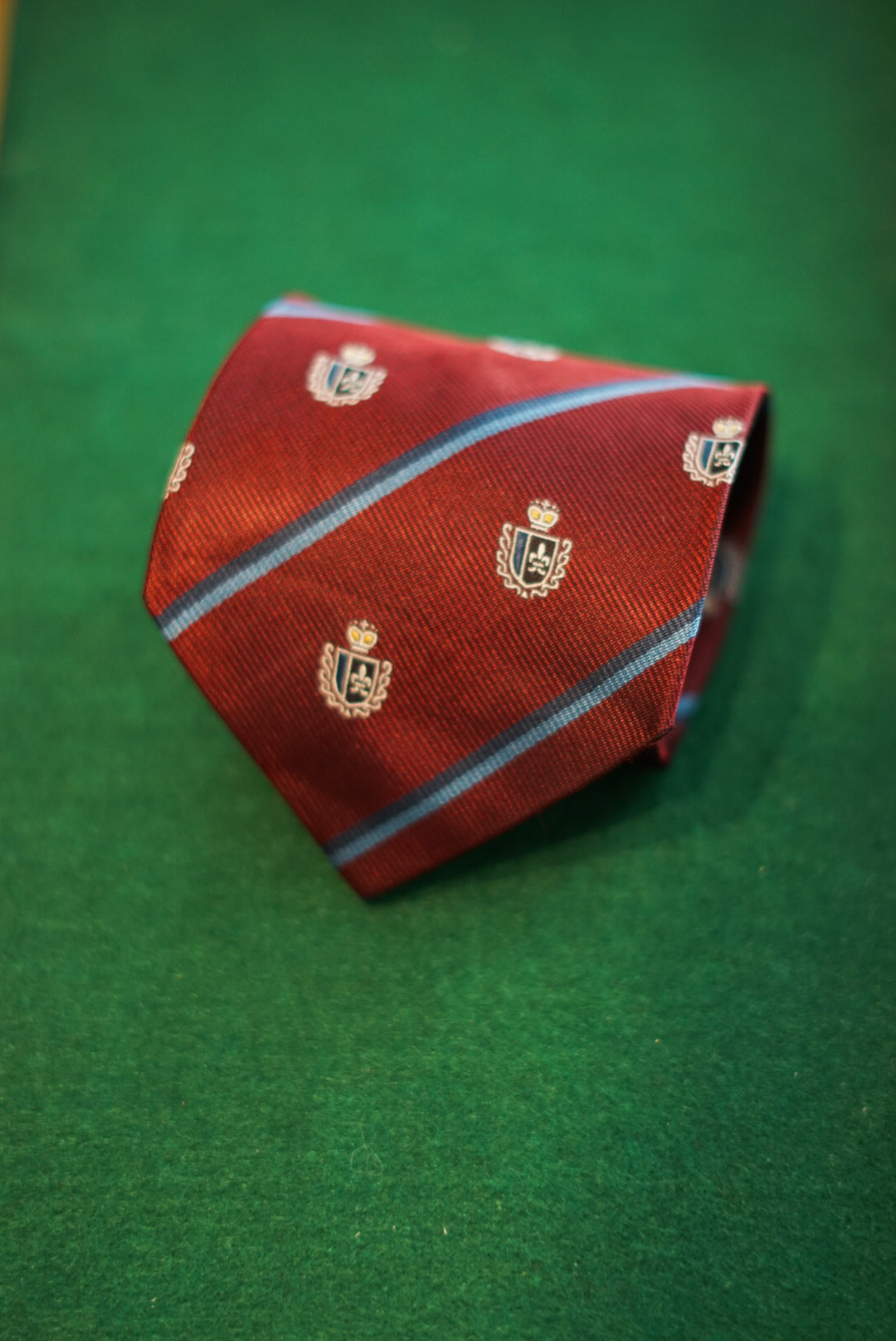 Gianni Versace Darkred Ivy League Inspired Vintage Slik Tie