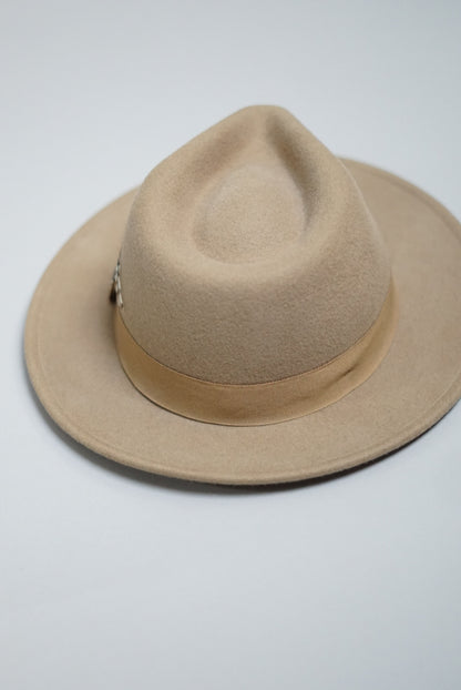 Headzone Wool Cremebrown Fedora Hat