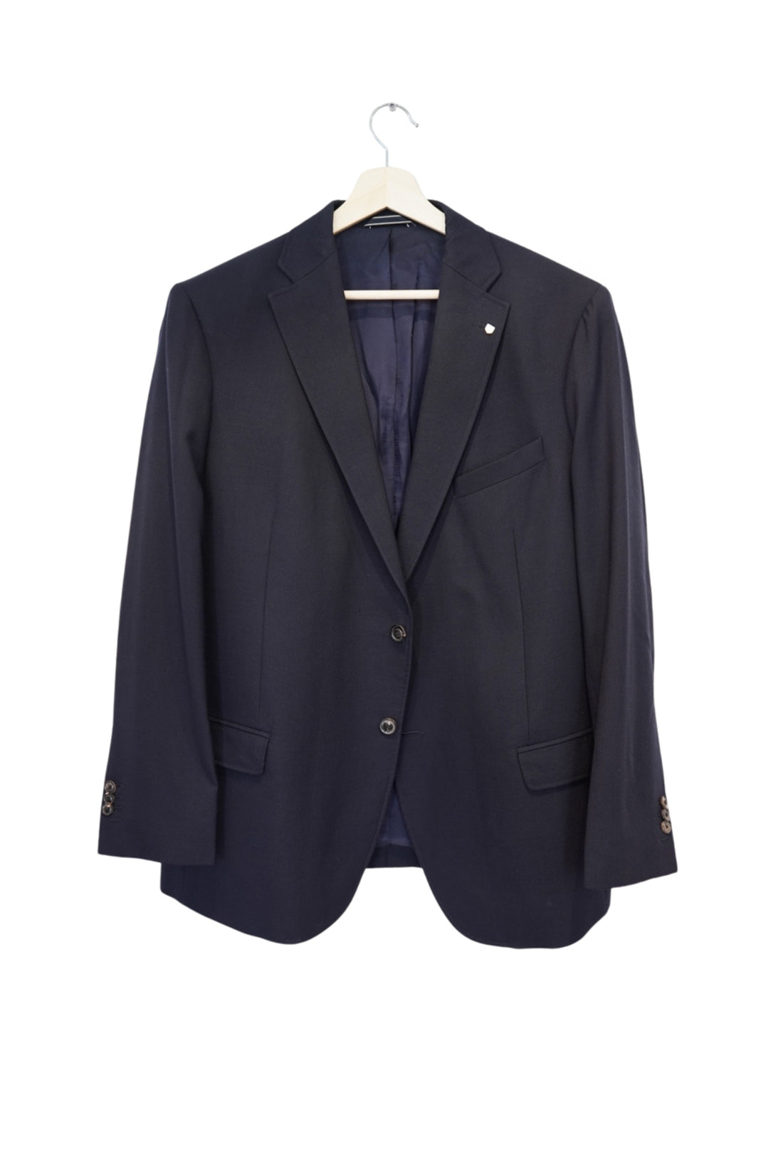 Gant Navy Tailored Fit Wool Blazer