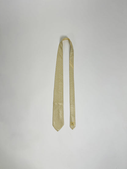 Burberry Yellow Vintage Silk Tie