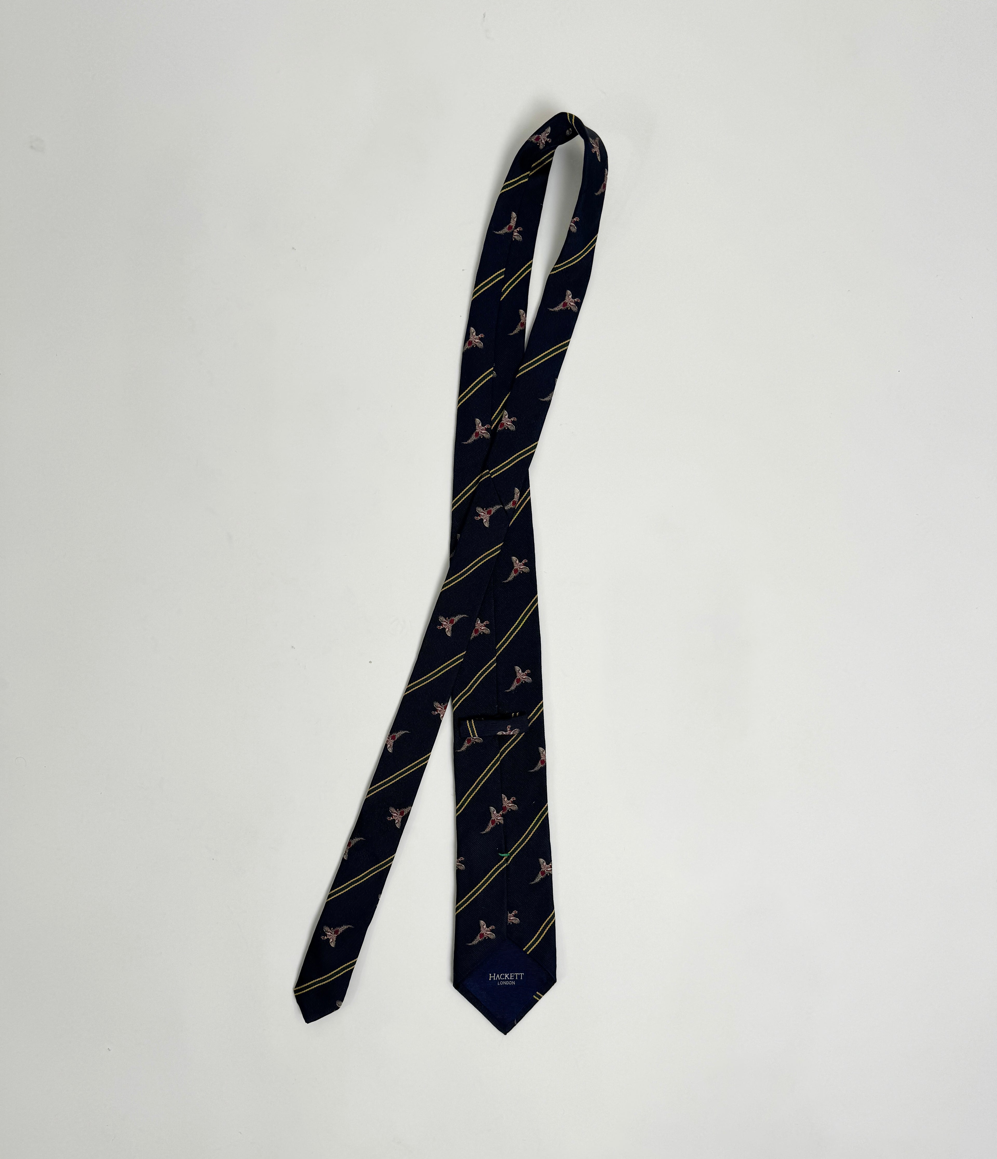 Hackett Navy Crest Silk Tie