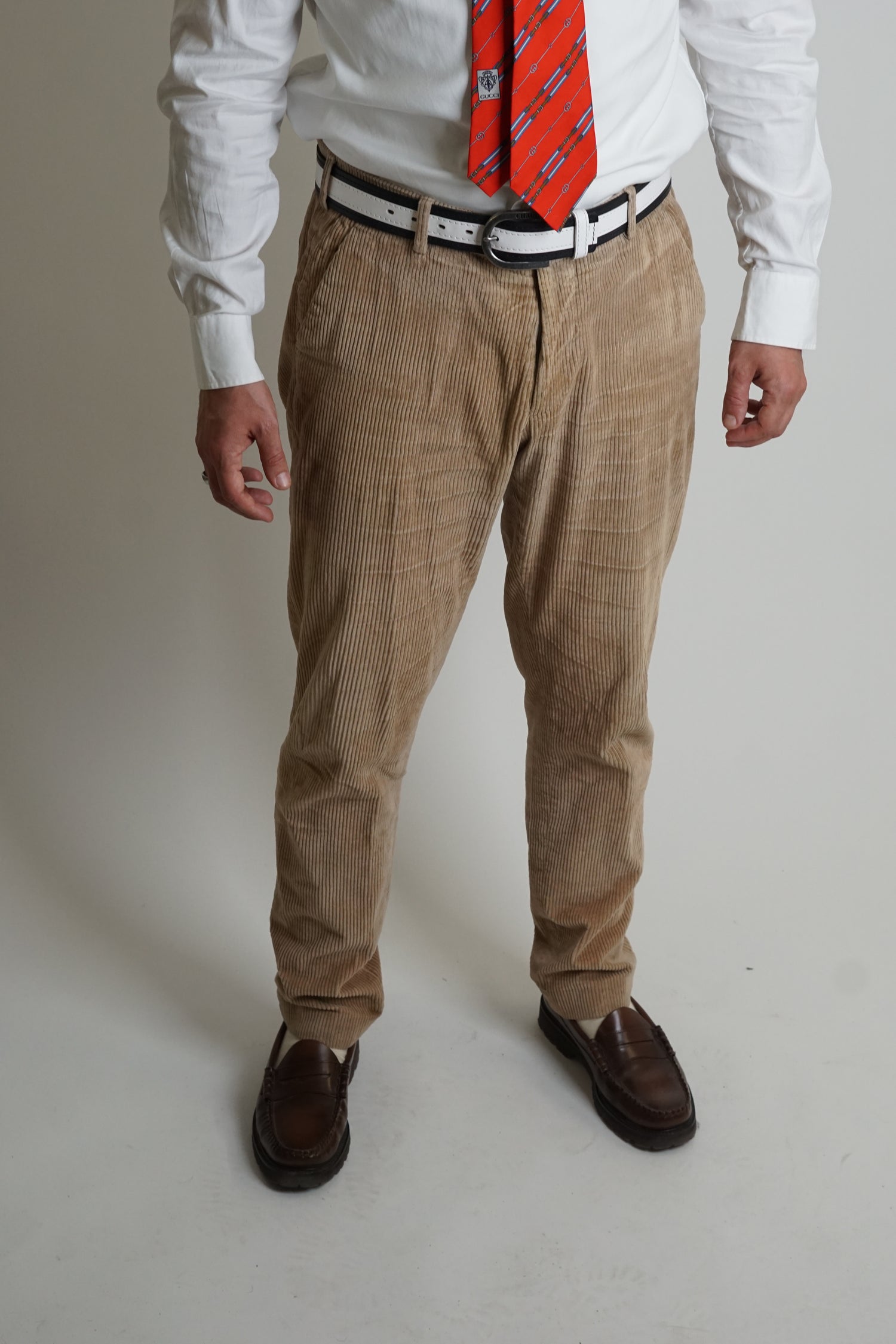 Berwich Beige Corduroy Troussers